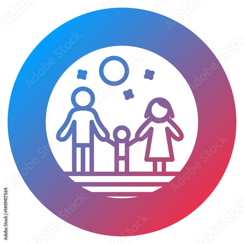 Family Playtime Vector Icon