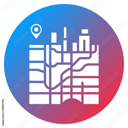 City Map Vector Icon