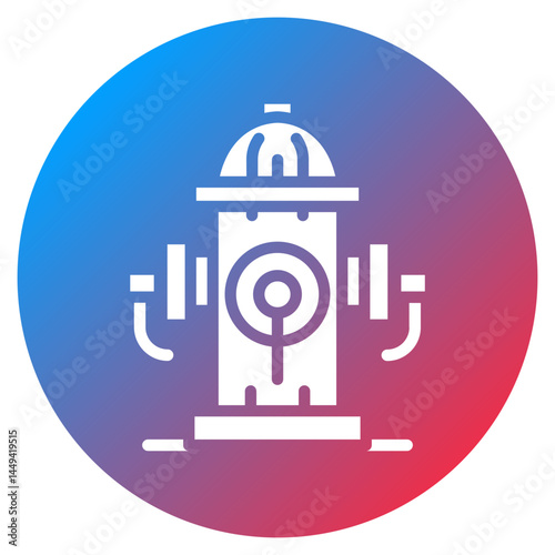 Fire Hydrant Valve Vector Icon