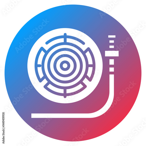Water Hose Reel Vector Icon