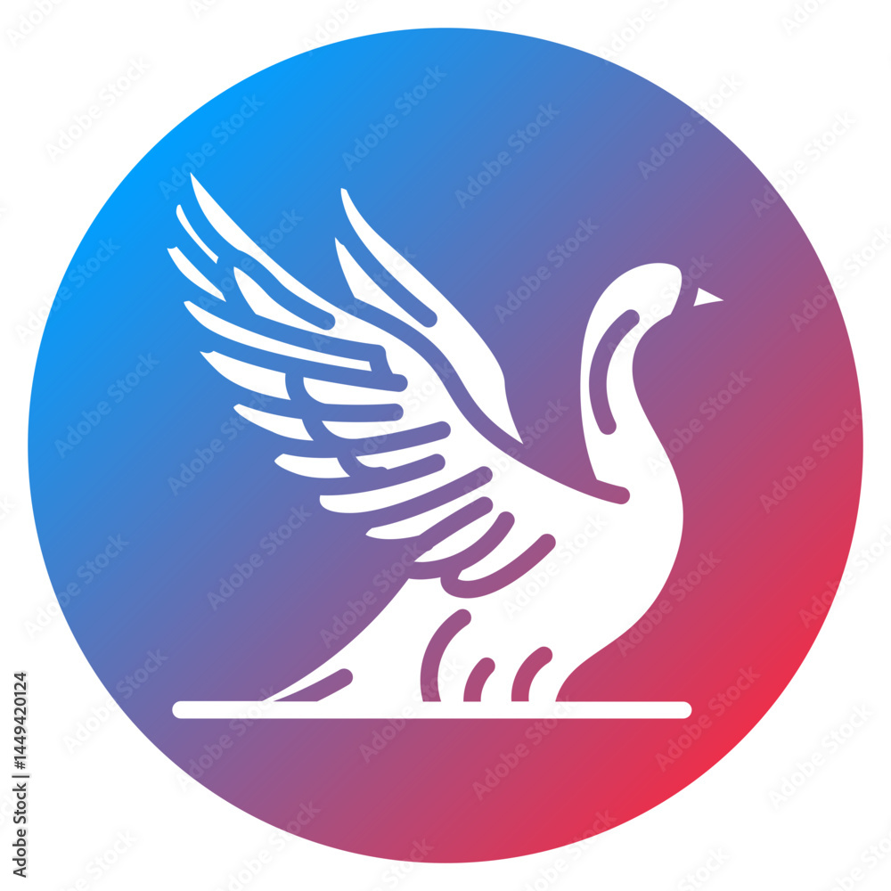 Obraz premium Goose Vector Icon