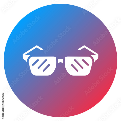 3D Glasses Vector Icon