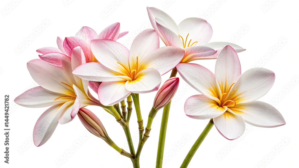 Naklejka premium flowers isolate white background with clipping-path