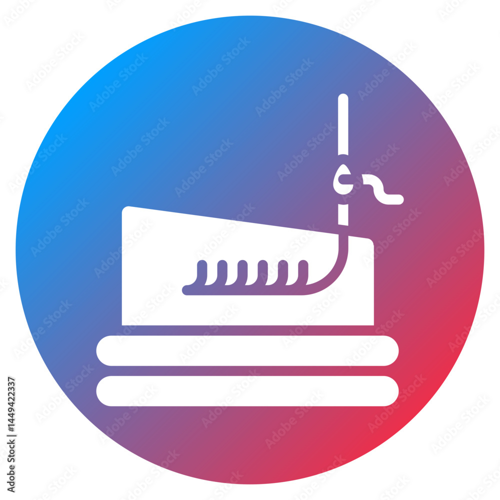 Fototapeta premium Blanket Stitch Vector Icon
