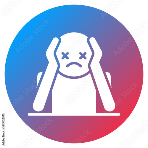 Emotional Burnout Vector Icon