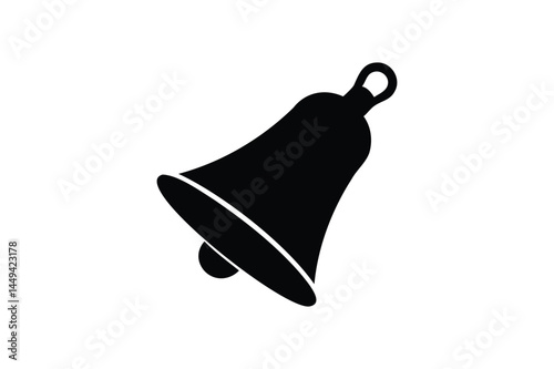 Handbell icon silhouette