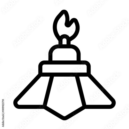 Eternal Flame Line Icon