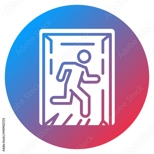 Emergency Exit Plan Vector Icon