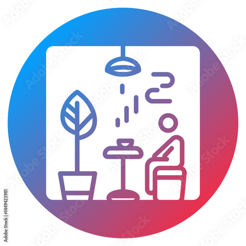 Smoking Room Vector Icon