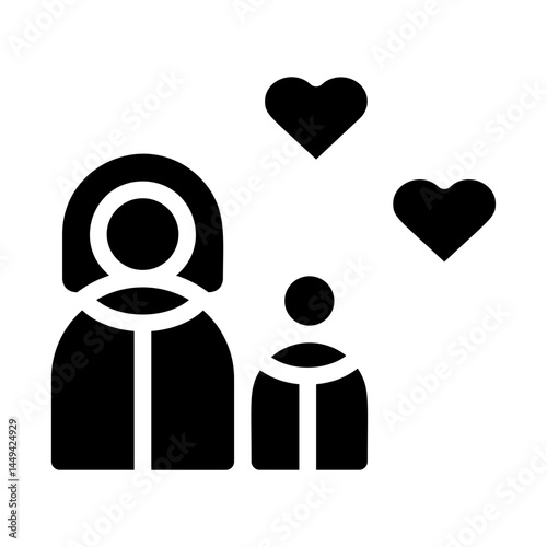 Single Parent Solid Icon