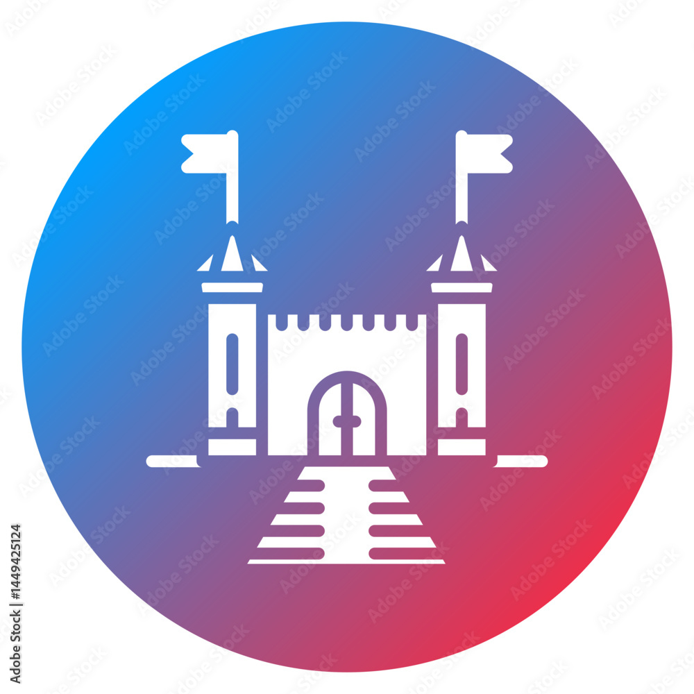 Obraz premium Medieval Dungeon Vector Icon
