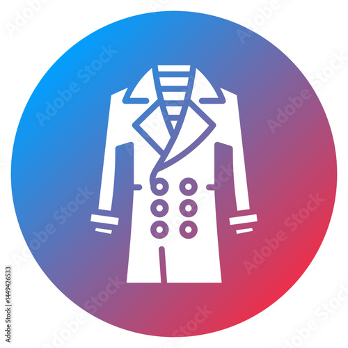 Trench Coat Vector Icon