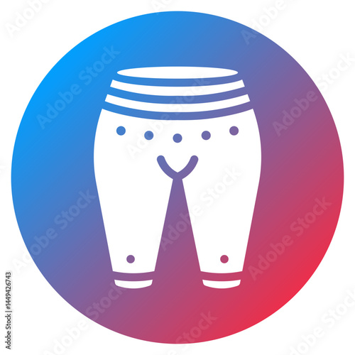 Yoga Pants Vector Icon
