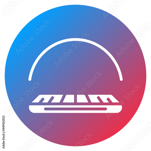 Pilates Mat Vector Icon