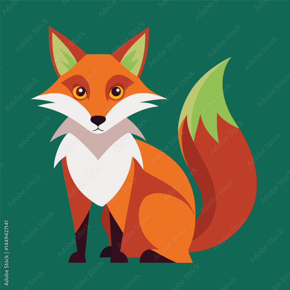 Obraz premium red fox with a smile