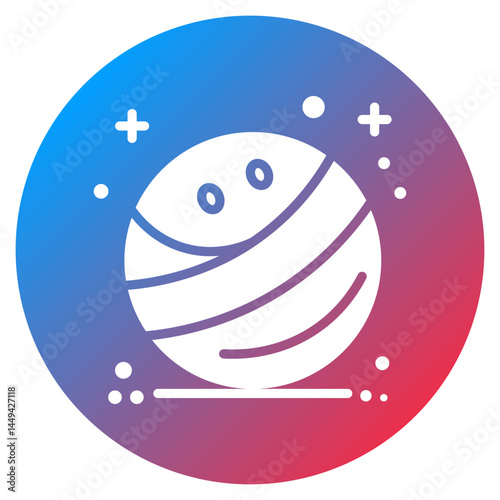 Stability Ball Vector Icon