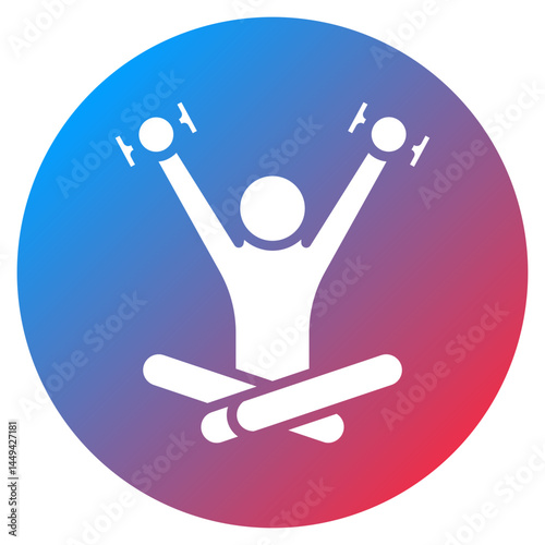 Stretching Routine Vector Icon