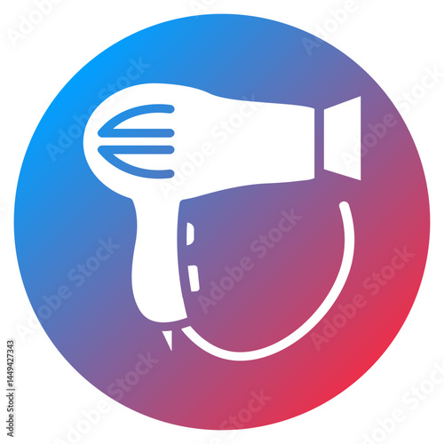 Hair Dryer Diffuser Vector Icon