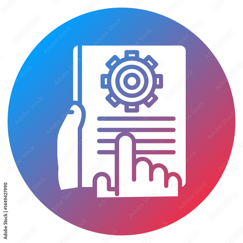 Obraz premium Repair Manual Vector Icon