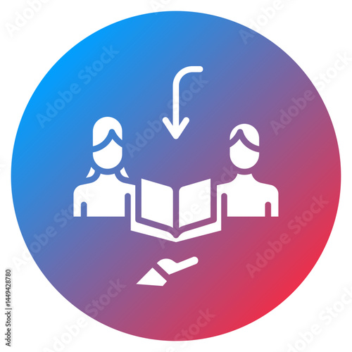 Book Lending Vector Icon