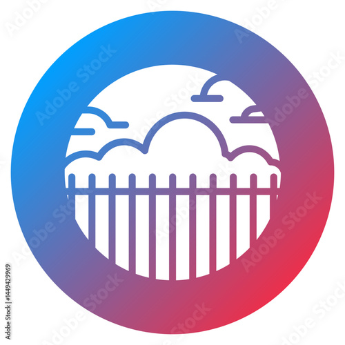 Border Fence Vector Icon