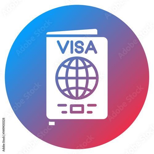 Visa Application Vector Icon