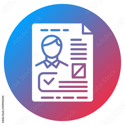 Work Permit Vector Icon