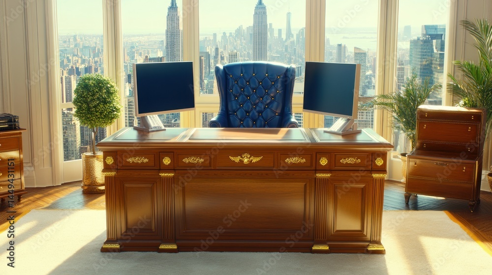 Fototapeta premium Luxurious NYC Executive Office