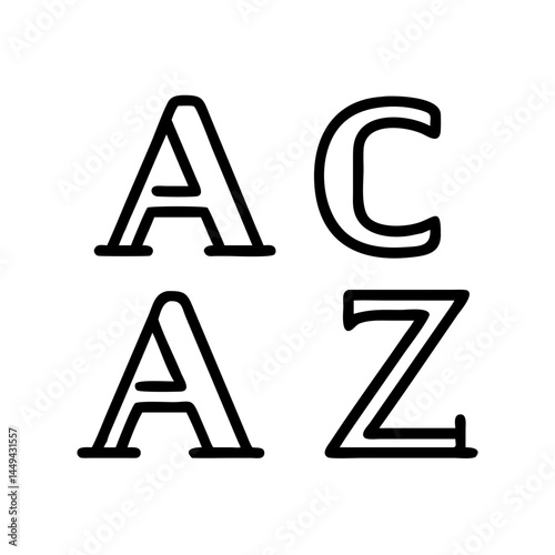 Watercolor vintage black letter a to z , alphabet for crest design, initials, monogram print. Vector font of grunge letters. Hand drawn ink alphabet. Grunge scratch type font.