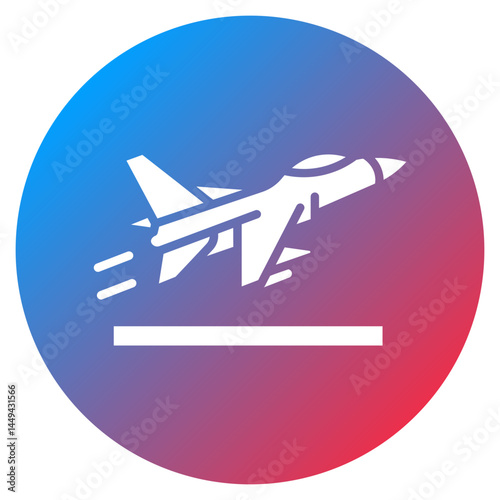 Military Jet Vector Icon