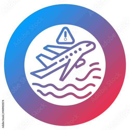 Turbulence Warning Vector Icon