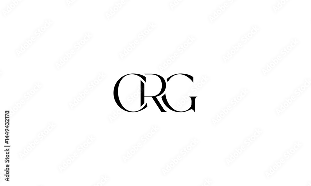 Obraz premium CRG initial letter, monogram logo