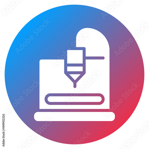 3D Printer Vector Icon