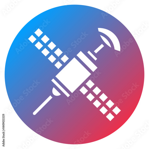 Military Satellite Vector Icon