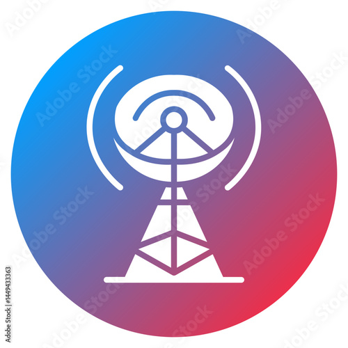 Radar Tower Vector Icon