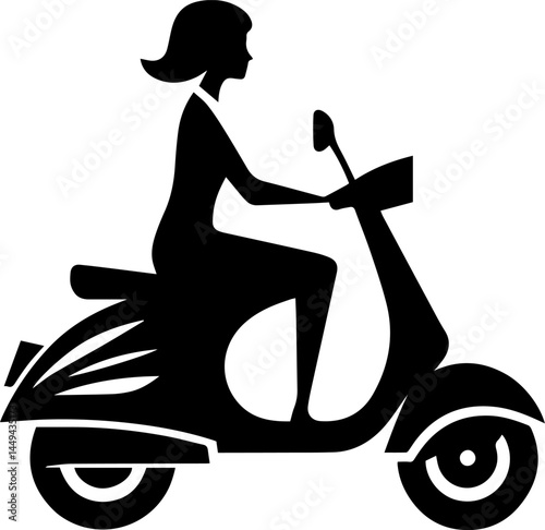 Perfect neat and clean shape scooter vector, scooter bike flat vectors illustration, scooter silhouette on white or transparent background