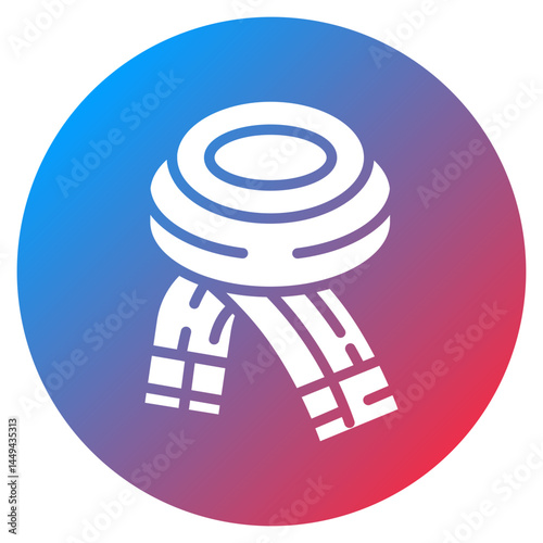 Winter Muffler Vector Icon