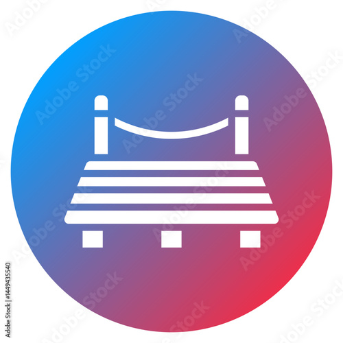 Floating Dock Vector Icon