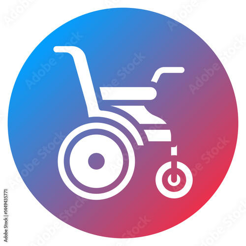 Motorized Wheelchair Vector Icon