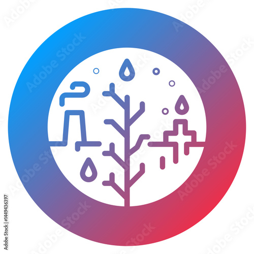 Water Scarcity Vector Icon
