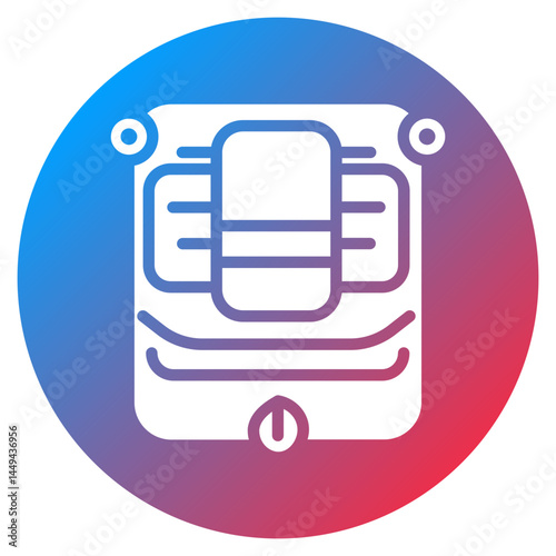 Smart Towel Warmer Vector Icon