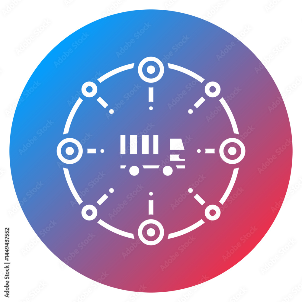 Supply Chain Vector Icon Supply Chain Vector Icon