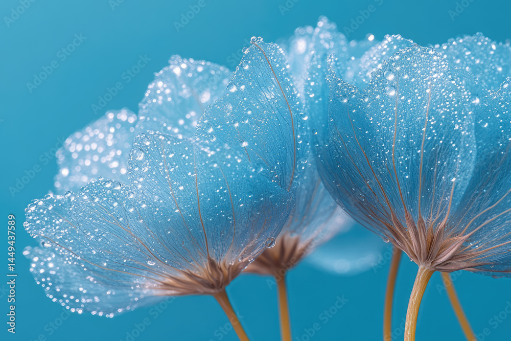 Delicate Dandelion Parachutes in High-Resolution Morning Light