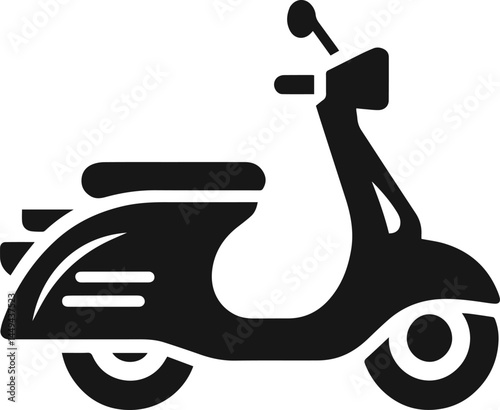 Perfect neat and clean shape scooter vector, scooter bike flat vectors illustration, scooter silhouette on white or transparent background