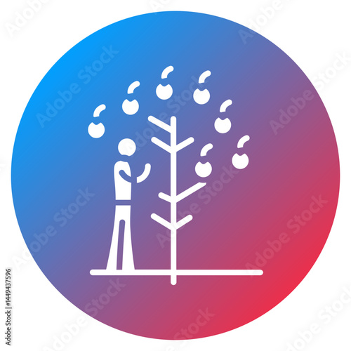 Apple Picking Vector Icon