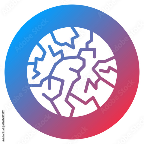 Cracked Earth Vector Icon