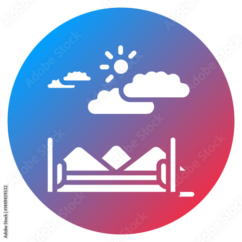 Desert Cloud Vector Icon