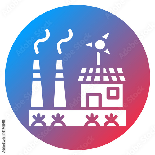 Bio Energy Farm Vector Icon