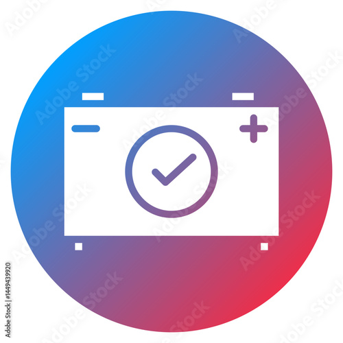 Clean Battery Vector Icon
