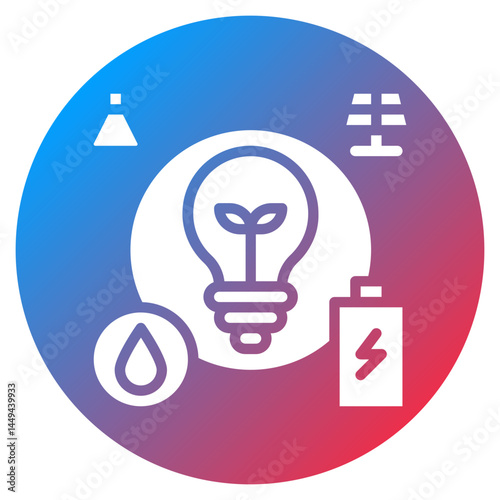 Energy Grid Control Vector Icon